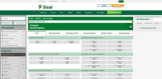 Página web de Sisal